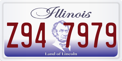 IL license plate Z947979