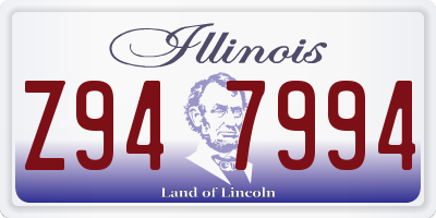 IL license plate Z947994