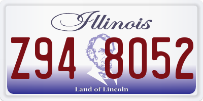 IL license plate Z948052