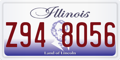 IL license plate Z948056