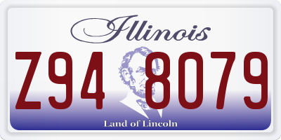 IL license plate Z948079