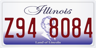 IL license plate Z948084