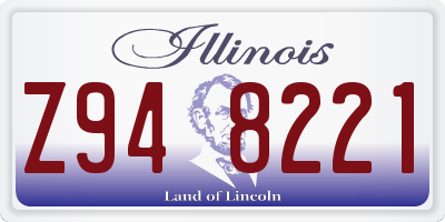 IL license plate Z948221