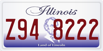 IL license plate Z948222