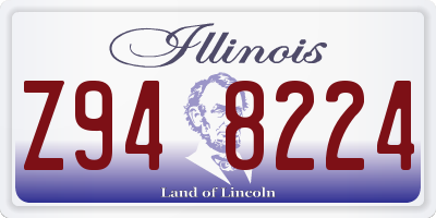IL license plate Z948224