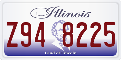 IL license plate Z948225