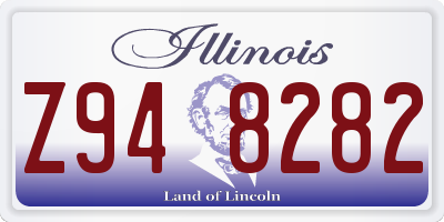IL license plate Z948282