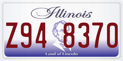 IL license plate Z948370