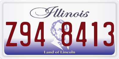 IL license plate Z948413