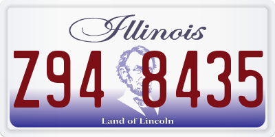 IL license plate Z948435