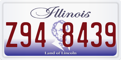 IL license plate Z948439
