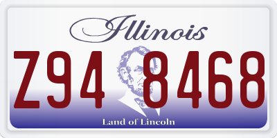IL license plate Z948468