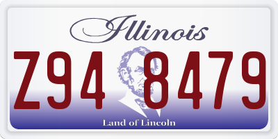 IL license plate Z948479