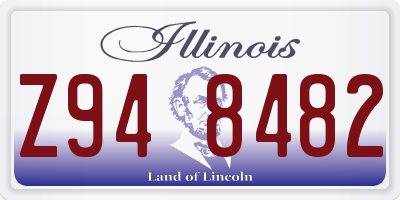 IL license plate Z948482