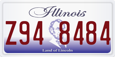 IL license plate Z948484