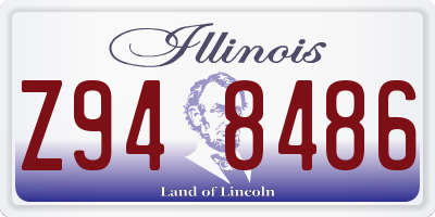 IL license plate Z948486