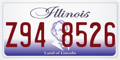 IL license plate Z948526