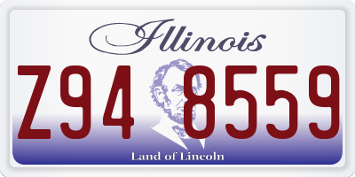 IL license plate Z948559