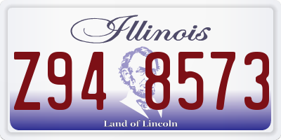 IL license plate Z948573