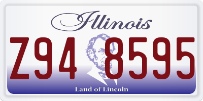 IL license plate Z948595