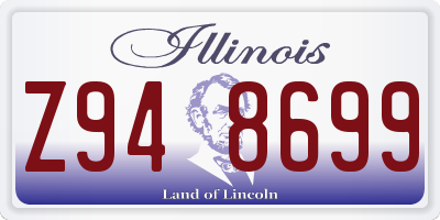IL license plate Z948699