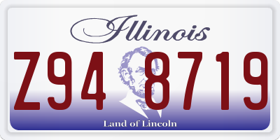 IL license plate Z948719