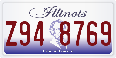 IL license plate Z948769