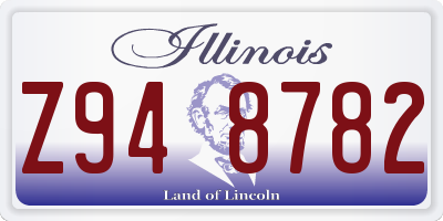 IL license plate Z948782