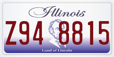 IL license plate Z948815