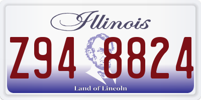IL license plate Z948824
