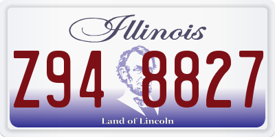 IL license plate Z948827