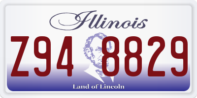 IL license plate Z948829