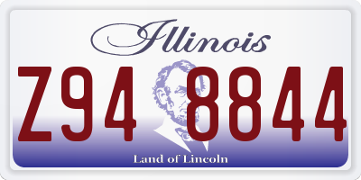 IL license plate Z948844
