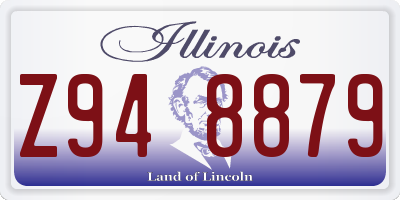 IL license plate Z948879