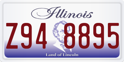IL license plate Z948895
