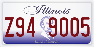 IL license plate Z949005