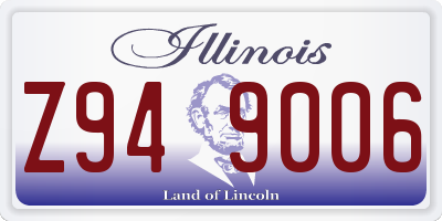 IL license plate Z949006
