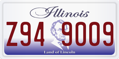 IL license plate Z949009