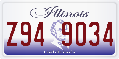 IL license plate Z949034