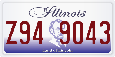 IL license plate Z949043