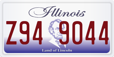 IL license plate Z949044