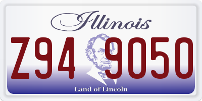 IL license plate Z949050