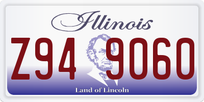 IL license plate Z949060