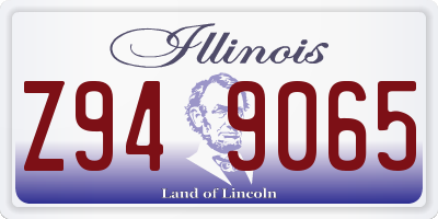 IL license plate Z949065