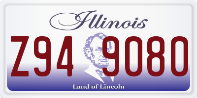 IL license plate Z949080