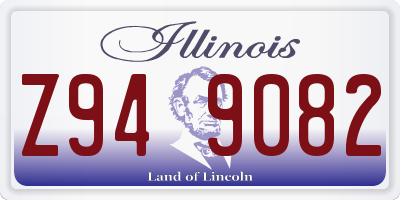 IL license plate Z949082