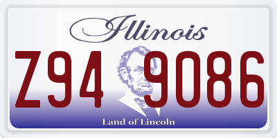 IL license plate Z949086