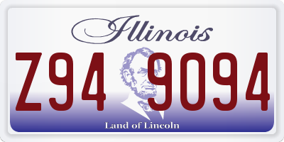 IL license plate Z949094