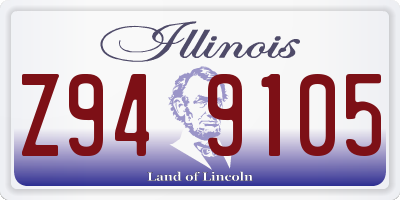 IL license plate Z949105