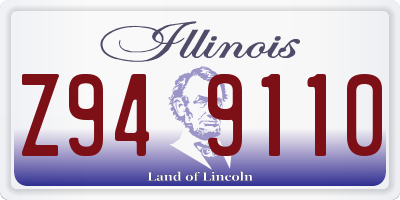 IL license plate Z949110